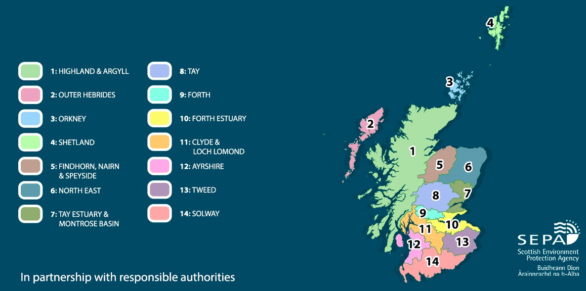 Mao of LPD areas in Scotland 